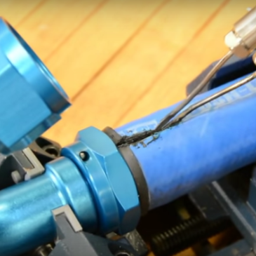 Remove push-lok hose with a soldering iron and plastic cutting tip