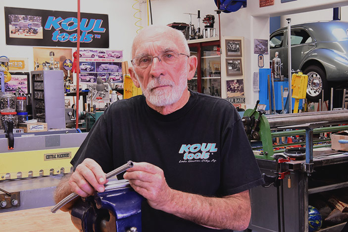Photo of Dick Raczuk in his shop